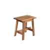 Acacia Wood Stool Rectangle Top Chairs