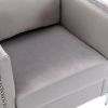 Modern Velvet Armchair Tufted Button Accent chair