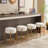 24" Tall, Round Bar Stools, Set of 2 -