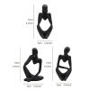 3pcs Abstract Villain Decorative Ornaments; Handmade Resin Handicrafts;