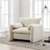 Modern  Chenille Oversized Armchair Accent Chair