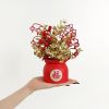 1pc New Year Spring Festival Pots; Artificial Flowers