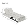 4-in-1 Sofa Bed, Chair Bed, Multi-Function Folding Ottoman Bed