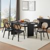 Black Wood Dining Kitchen Table