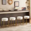 24" Tall, Round Bar Stools, Set of 2 -