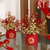 1pc New Year Spring Festival Pots; Artificial Flowers