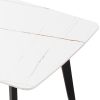 J3710 Porcelain Dining Table White 70"