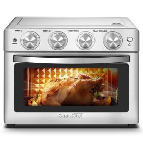 Geek Chef Air Fryer 6 Slice 26QT 26L Air Fryer Fry Oil-Free   Extra Large Toaster Oven Combo   Air Fryer Oven  Roast  Bake   Broil  Reheat   Convectio (Option: Default)