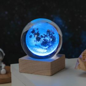 Cosmos Series Crystal Ball Night Lights; (Items: Moon)