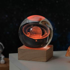 Cosmos Series Crystal Ball Night Lights; (Items: Saturn)