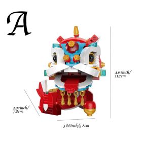 1pc Building Blocks Ornament; Chinese New Year Gifts; (Quantity: 1pc, Style: A)