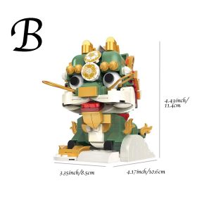 1pc Building Blocks Ornament; Chinese New Year Gifts; (Quantity: 1pc, Style: B)