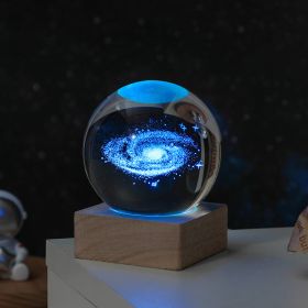 Cosmos Series Crystal Ball Night Lights; (Items: 8cm Milky Way)