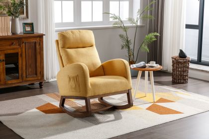 COOLMORE living room Comfortable rocking chair living room chair (Color: as Pic)