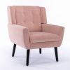 Modern Soft Velvet Material Ergonomics Accent Chair