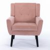 Modern Soft Velvet Material Ergonomics Accent Chair