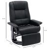 Faux Leather Manual Recliner,Adjustable