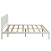 Full Espresso Platform Bed Frame with Headboard