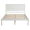 Full Espresso Platform Bed Frame with Headboard