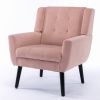 Modern Soft Velvet Material Ergonomics Accent Chair