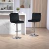 COOLMORE Bar Stools with Back and Footrest Counter Height Dining Chair