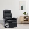 Faux Leather Manual Recliner,Adjustable