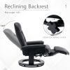 Faux Leather Manual Recliner,Adjustable