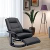 Faux Leather Manual Recliner,Adjustable