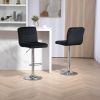 COOLMORE Bar Stools with Back and Footrest Counter Height Dining Chair