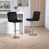 COOLMORE Bar Stools with Back and Footrest Counter Height Dining Chair