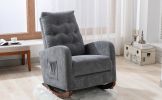 Baby Room High Back Rocking Chair Nursery Chair