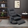 Faux Leather Manual Recliner,Adjustable