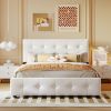 Upholstered Platform Bed with Classic Headboard