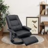 Faux Leather Manual Recliner,Adjustable